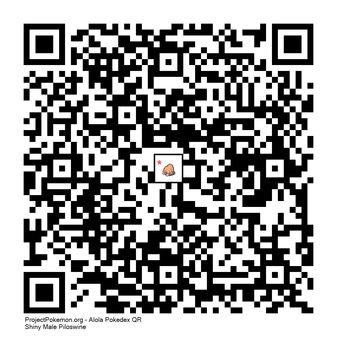 Cdigo QR de Piloswine variocolor
